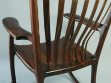 Walnut rocking chair